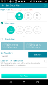 check wifi data usage on android