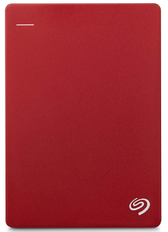 Seagate 1TB Backup Plus Slim (Red) USB 3.0 External Hard Drive for PC